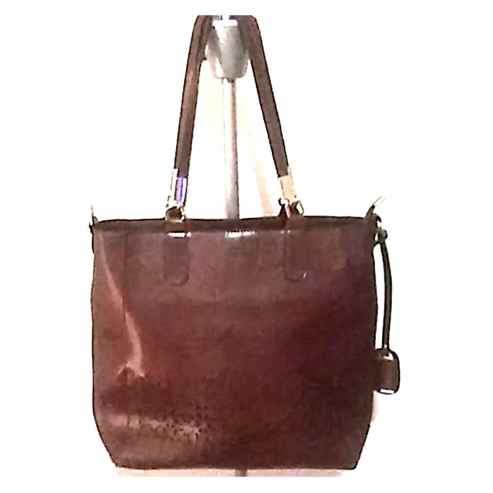 Large brown tote bag